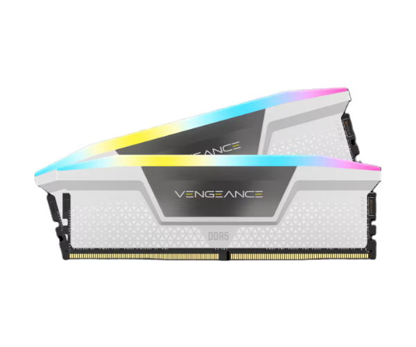 CORSAIR Vengeance® RGB KIT 32GB (2x16GB) DDR5 DRAM 5200MHz C40 White