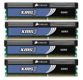 CORSAIR 8192MB(2048X4) CMX8GX3M4A1600C9 KIT DDR3 1600MHZ CL9