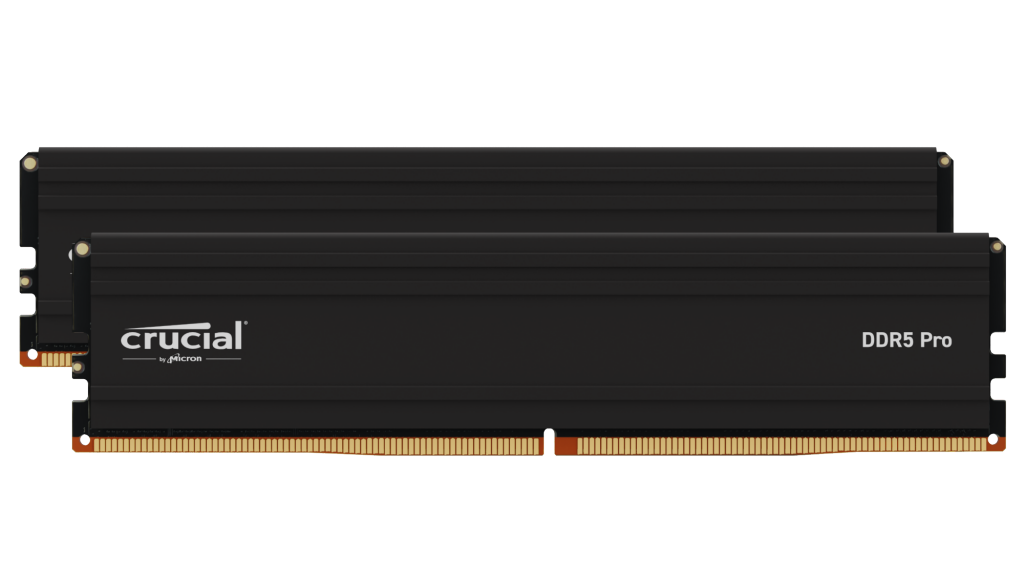 Crucial Pro DIMM 96GB kit (2x48) DDR5 5600Mhz CL46 (24Gbit) Black EXPO/XMP 3.0