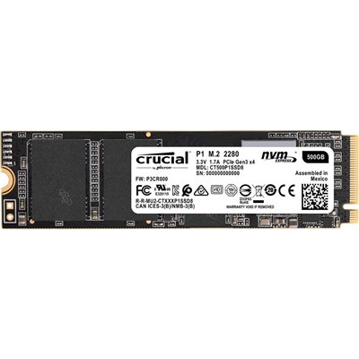 דיסק קשיח Crucial® CT1000P1SSD8 M.2 P1 3D NAND NVMe 1000GB SSD SATA III