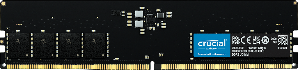 Crucial DDR5 16GB 5600MHz DDR4 Non-ECC CL46 DIMM (16Gbit)