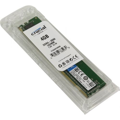 Crucial DDR4 4GB 2666MHz DDR4 Non-ECC CL19 DIMM SR x8 PC21300