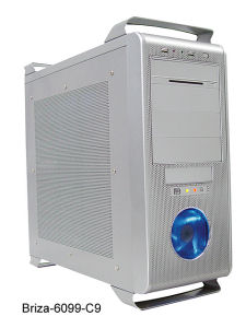 Codegen 6099-CA 500W + 24pin Screw less Slots, 2 Led Light, 80mm BLUE Fan, USB2.0+ AUDIO SILVER/BLACK