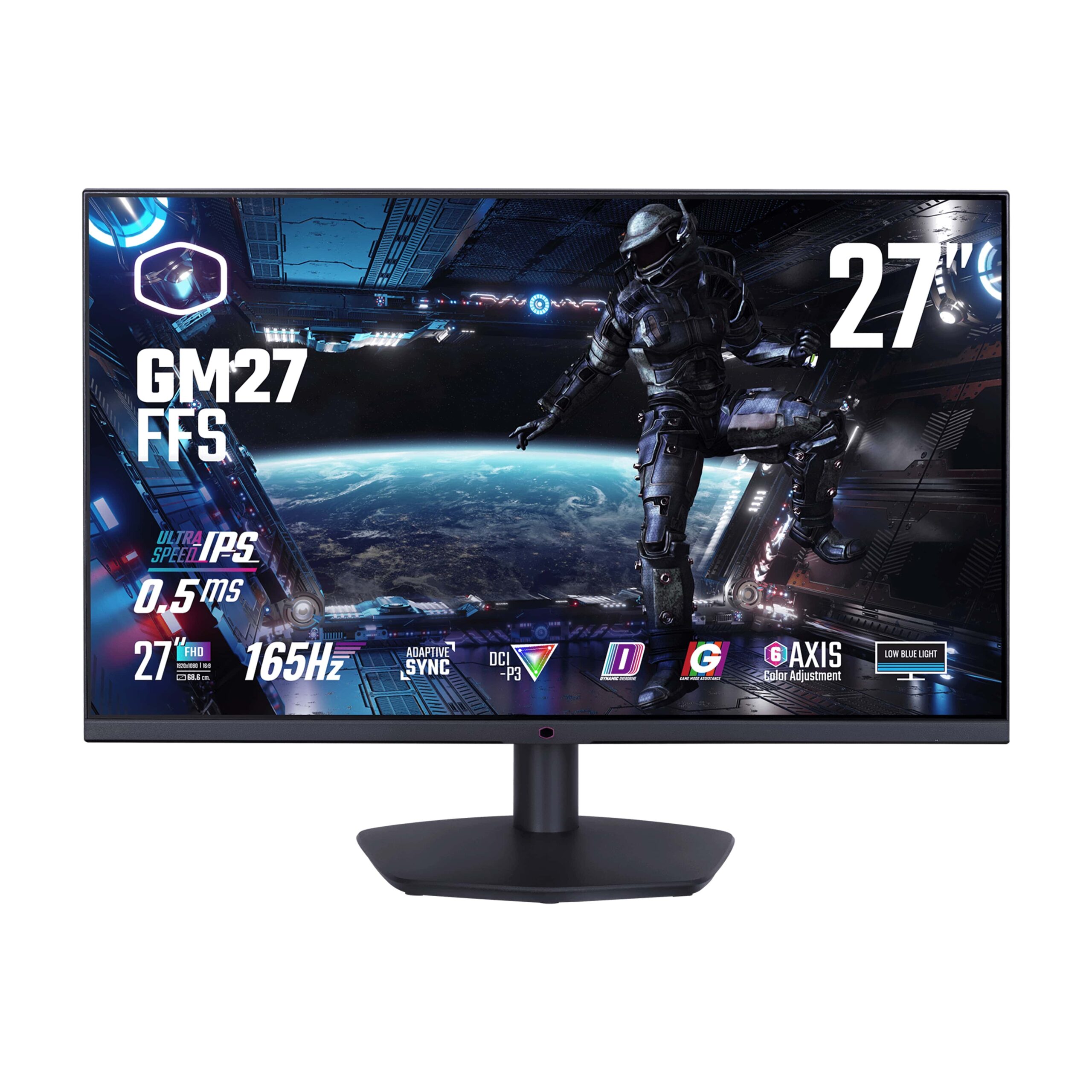 Cooler Master GAMING GM27-FFS IPS "27 ,0.5MS ,165HZ , HDMI