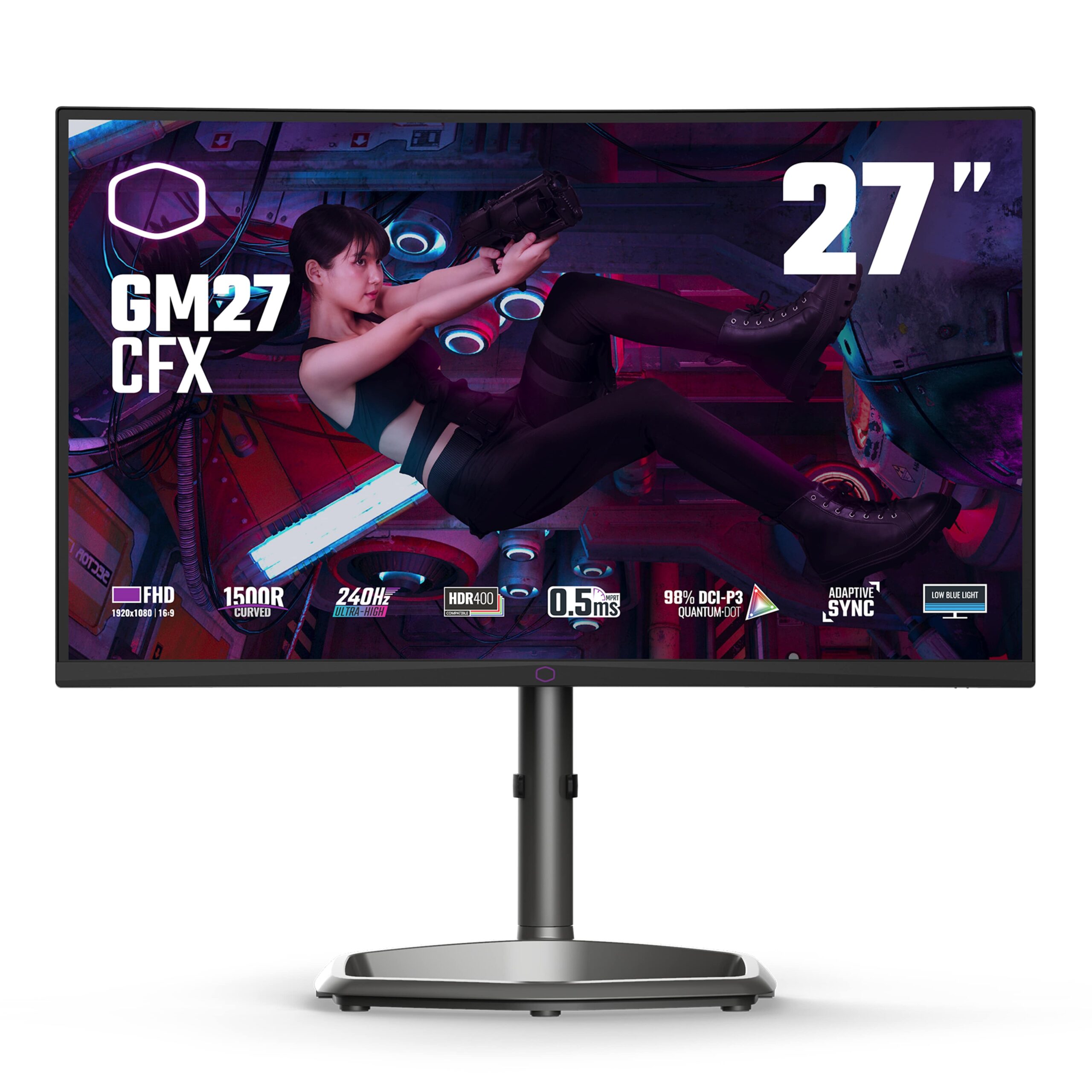 Cooler Master GAMING GM27-CFX VA "27 ,0.5MS ,240HZ ,SPK, HDMI