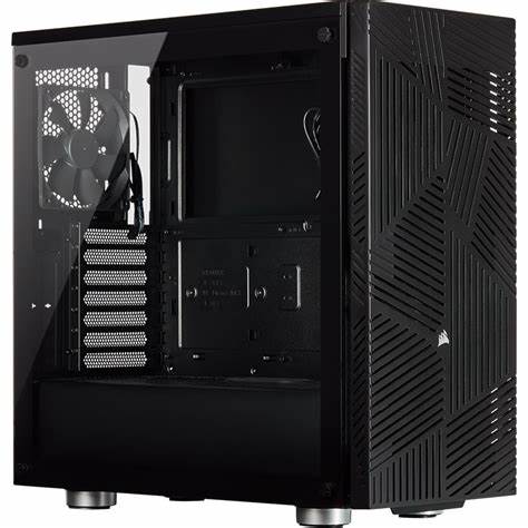 Corsair 275R Airflow Tempered Glass Black ,Tool-free, no PSU, 3X 120mm FAN , USB3.0, Audio & speaker