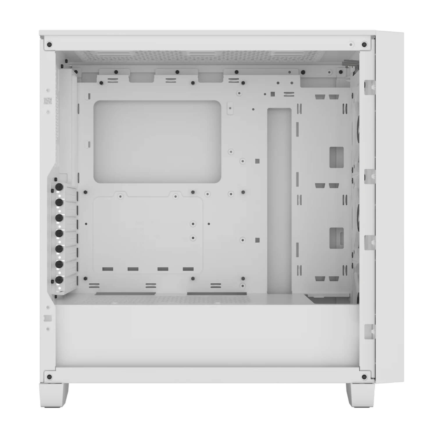 Corsair 3000D RGB Airflow Tempered Glass White ,Tool-free, no PSU, 2X 120mm FAN , USB3.0, Audio & speaker