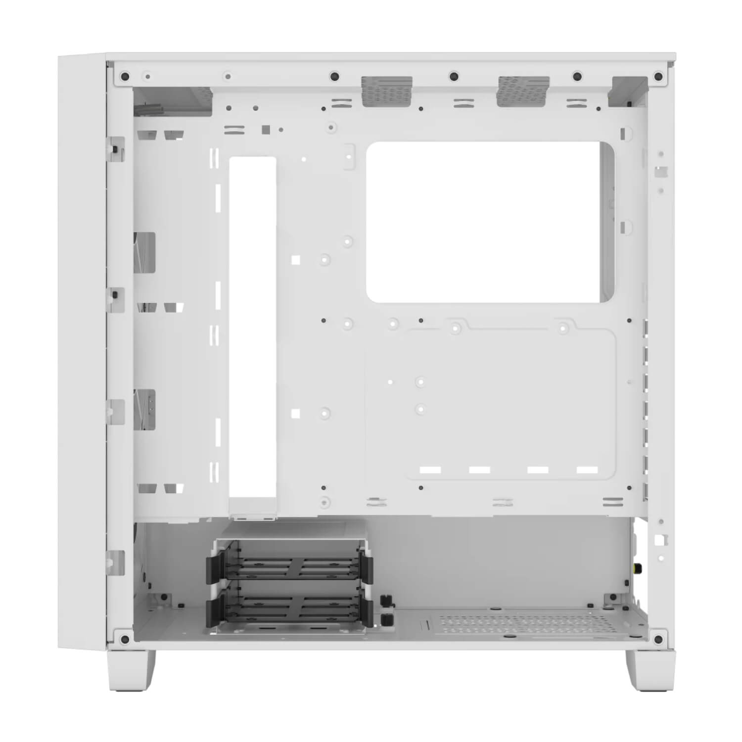Corsair 3000D RGB Airflow Tempered Glass White ,Tool-free, no PSU, 2X 120mm FAN , USB3.0, Audio & speaker