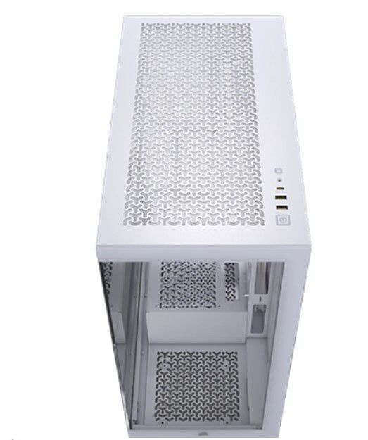 Corsair 3500X Tempered Glass White ,Tool-free, no PSU, No FAN , USB3.0+Type‑C, Audio