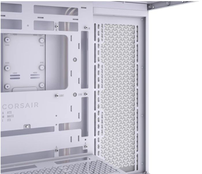 Corsair 3500X Tempered Glass White ,Tool-free, no PSU, No FAN , USB3.0+Type‑C, Audio