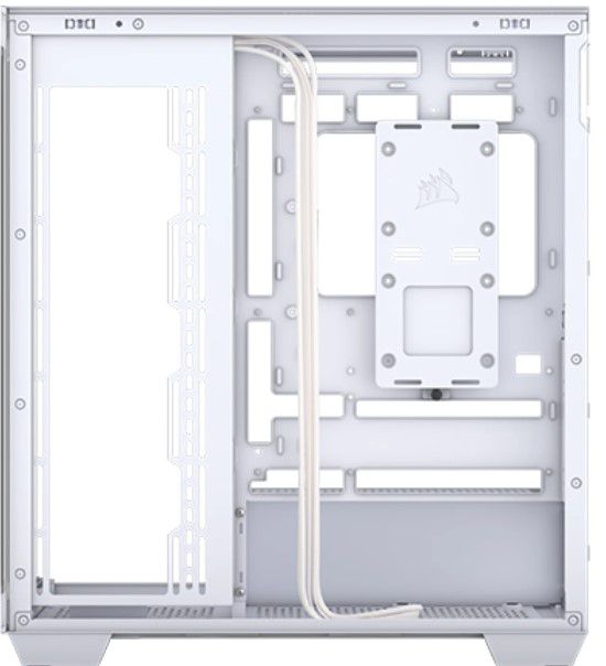 Corsair 3500X Tempered Glass White ,Tool-free, no PSU, No FAN , USB3.0+Type‑C, Audio