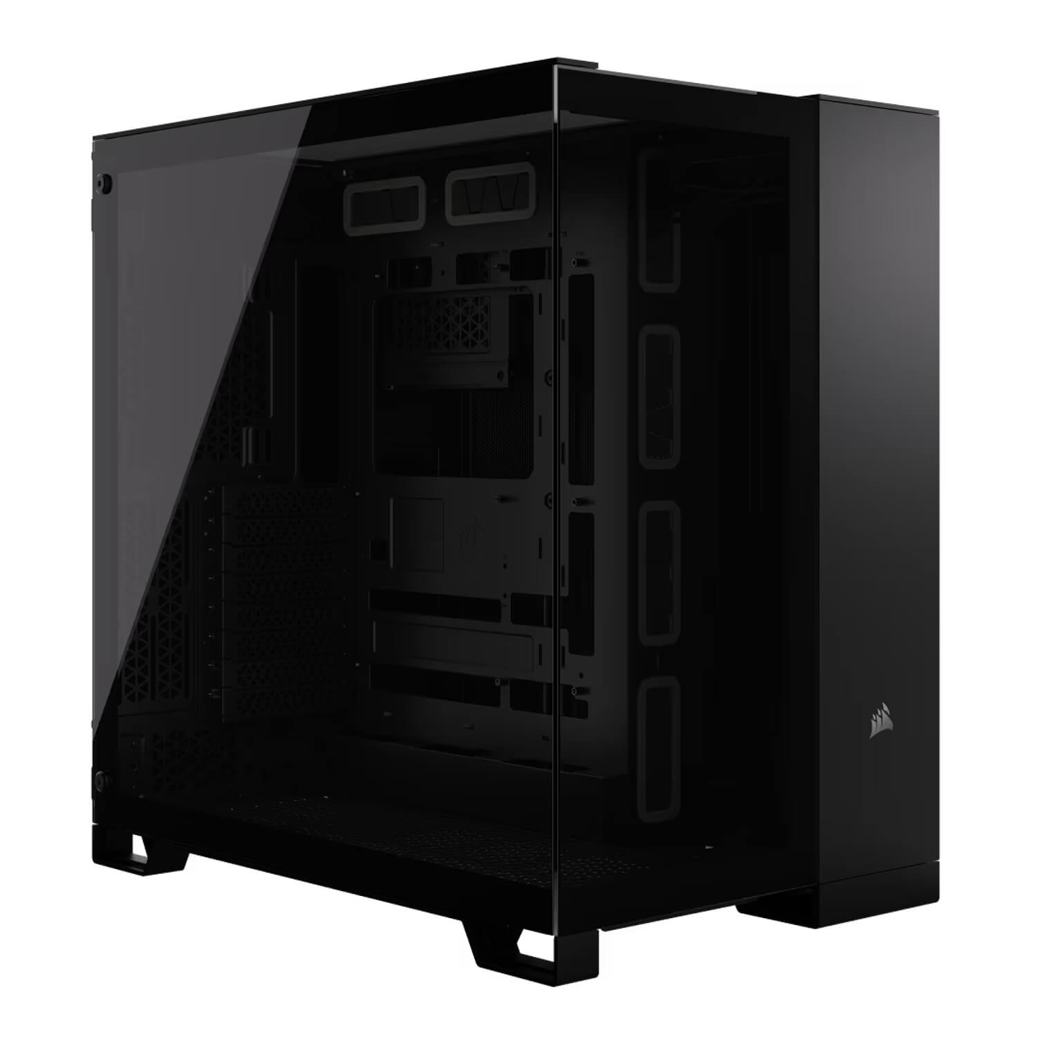 Corsair 6500X Black Tempered Glass BLACK ,Tool-free, no PSU, No FAN , 4USB3.0 +USB Type-C, Audio & speaker