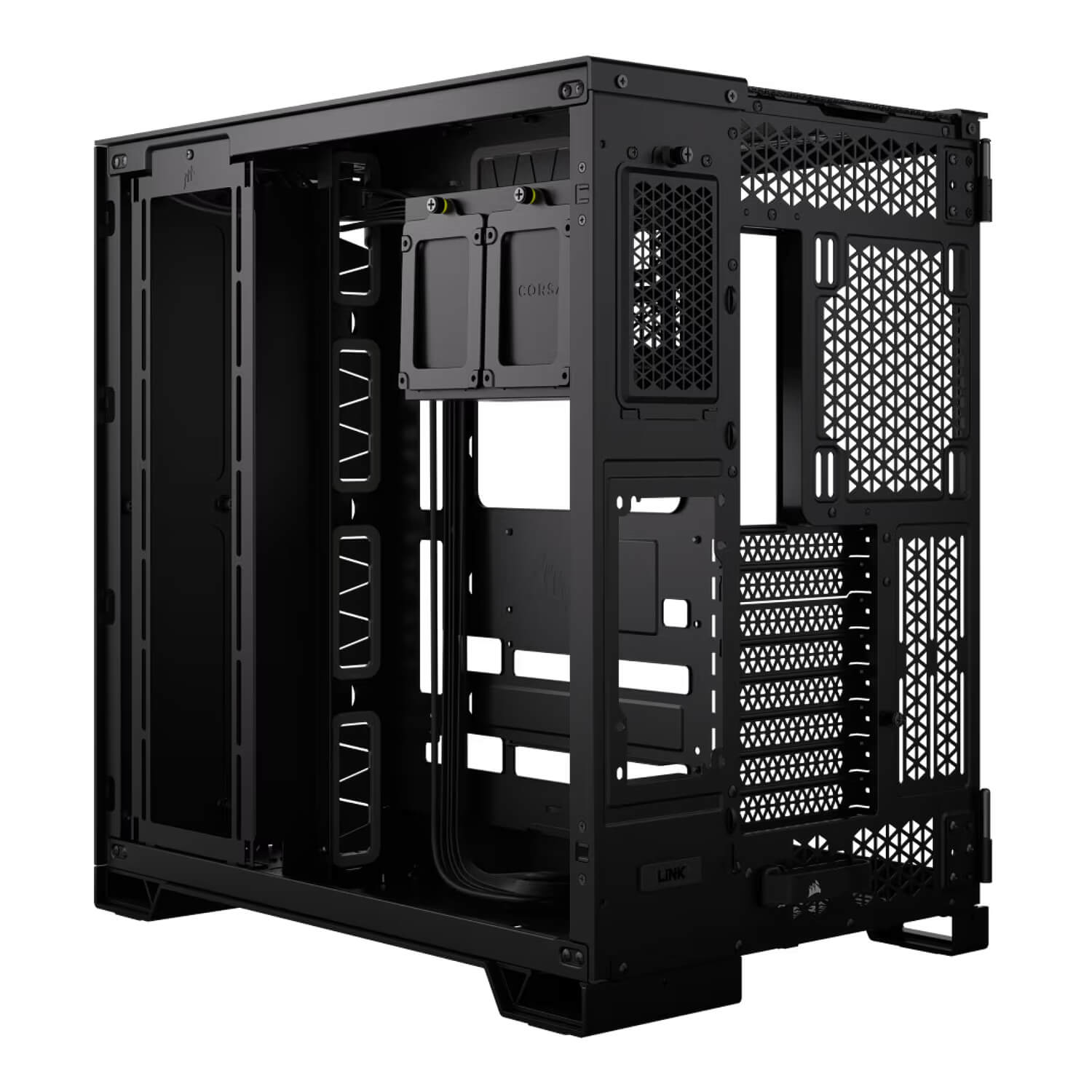 Corsair 6500X Black Tempered Glass BLACK ,Tool-free, no PSU, No FAN , 4USB3.0 +USB Type-C, Audio & speaker