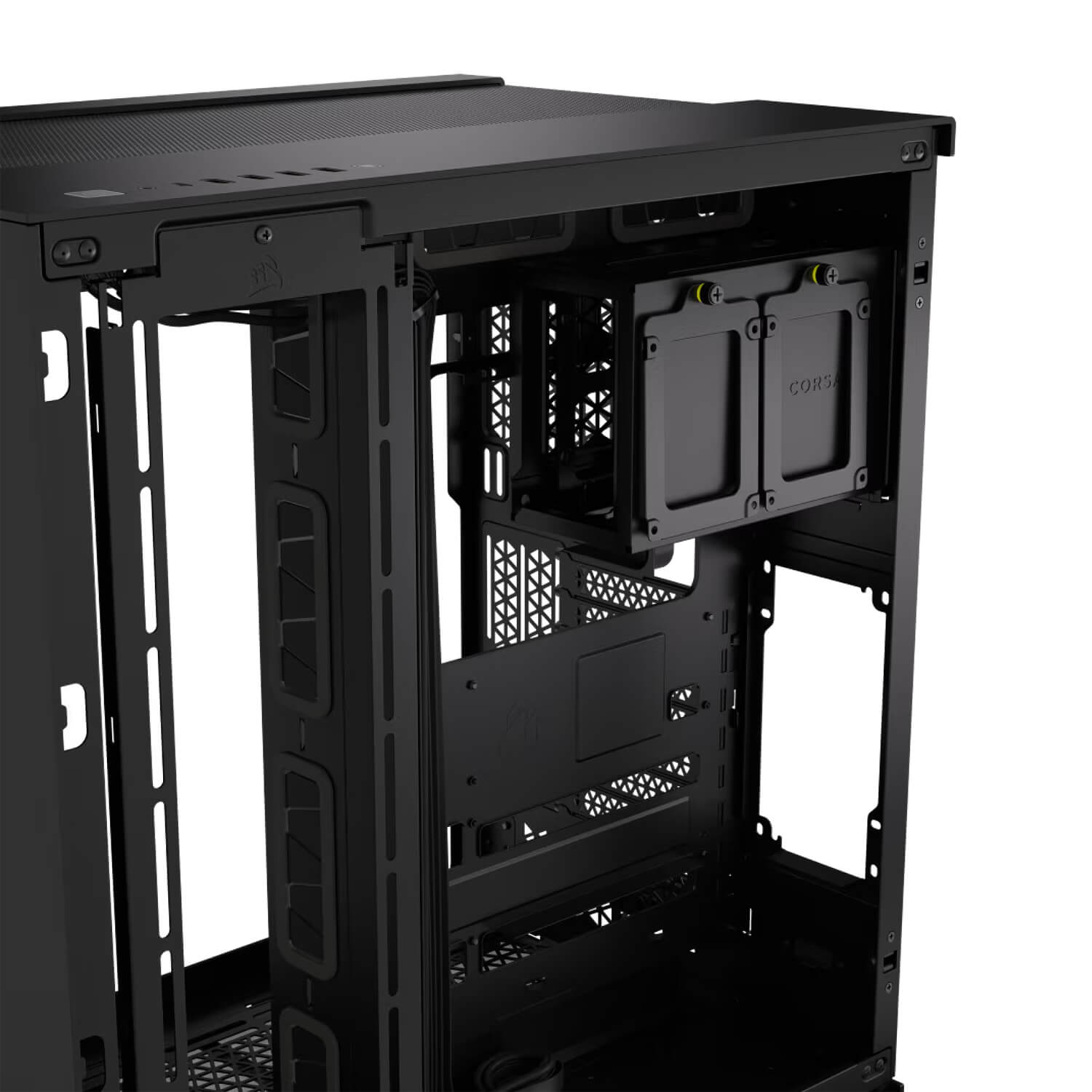 Corsair 6500X Black Tempered Glass BLACK ,Tool-free, no PSU, No FAN , 4USB3.0 +USB Type-C, Audio & speaker