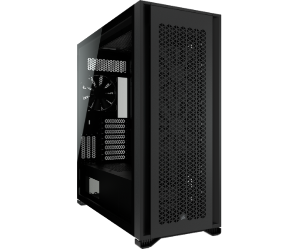 Corsair 7000D Airflow Tempered Glass Black ,Tool-free, no PSU, 3X 140mm FAN , USB3.0, Audio & speaker