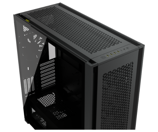 Corsair 7000D Airflow Tempered Glass Black ,Tool-free, no PSU, 3X 140mm FAN , USB3.0, Audio & speaker