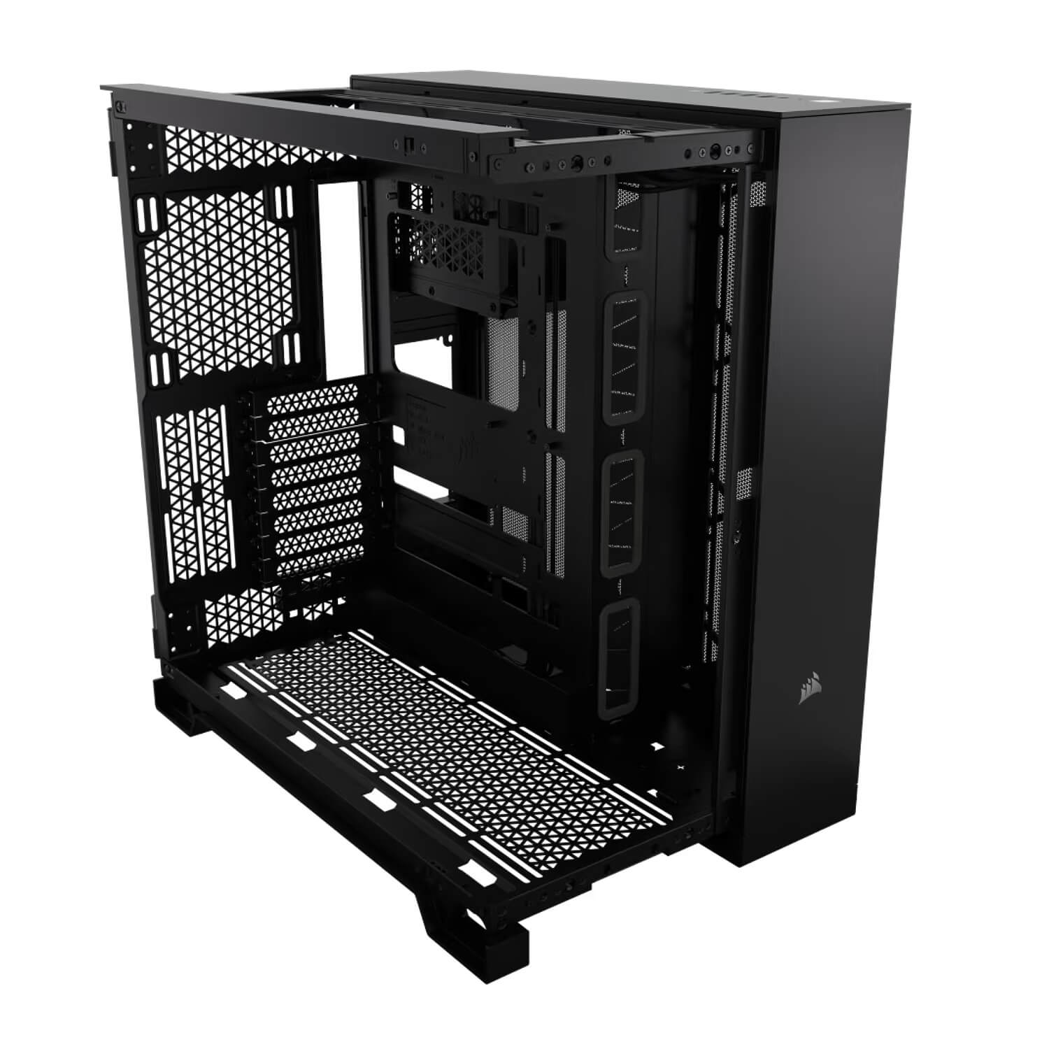 מארז מחשב Corsair 6500D Airflow Mid-Tower E-ATX Tempered Glass Black 4XUSB3.0 +usb Type-C, Audio & speaker