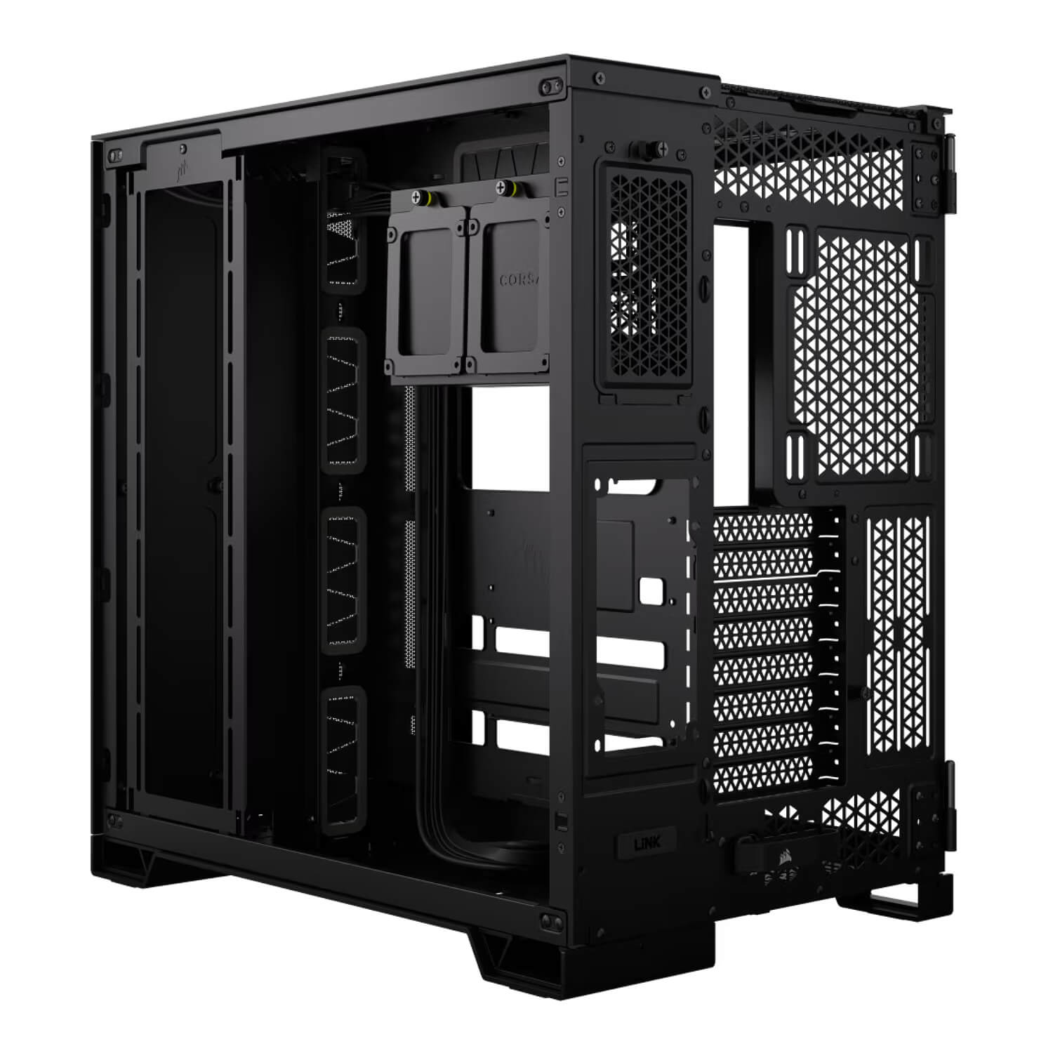 מארז מחשב Corsair 6500D Airflow Mid-Tower E-ATX Tempered Glass Black 4XUSB3.0 +usb Type-C, Audio & speaker