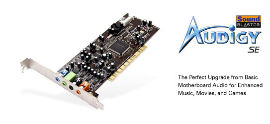 ‏כרטיס קול‎ CREATIVE Sound Blaster Audigy® SE 7.1 (PCI)‎