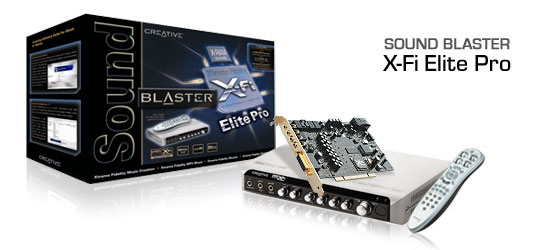 ‏כרטיס קול‎ CREATIVE Sound Blaster X-Fi ELITE PRO® 7.1 (PCI)‎