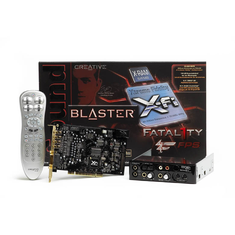 ‏כרטיס קול‎ CREATIVE Sound Blaster X-Fi FATAL1TY FPS® 7.1(PCI)‎