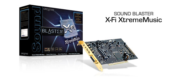 ‏כרטיס קול‎ CREATIVE Sound Blaster X-Fi Xtreme Music® 7.1 (PCI)‎