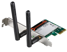 D-Link DWA-566 Wireless Network PCI-E Adapter 300Mbps Turbo Mode