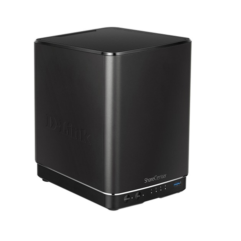 שרת אחסון DLINK DNS-340L/A1A NAS 4xHDD's 3.5" SATA, RAID 0/1/5/10, Gi