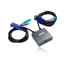 קופסת מיתוג ל-2 מחשבים עם חיבור KVM EDIMAX EK-PS2C 2PORT PS2