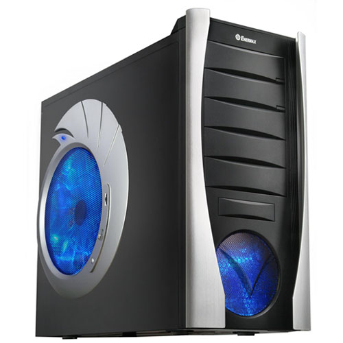 ENERMAX PHOENIX ECA3162-B Black Case, Tool-free design, 25cm monster fan SECC & Aluminum, w/o PSU