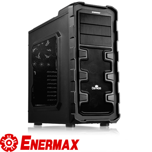 ENERMAX Black ECA3280B +NOPSU,Tool-free,140mm Fan,+ 3G DUST FILTER USB3.0, Audio & speaker