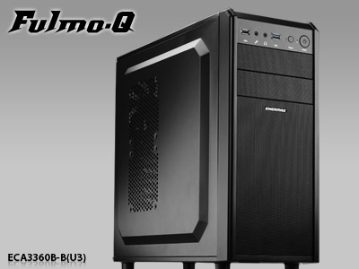 ENERMAX Fulmo.Q BLACK ECA3360B ,Tool-free, 500W PSU,120mm Fan,+ 3G DUST FILTER USB2.0/3.0, Audio