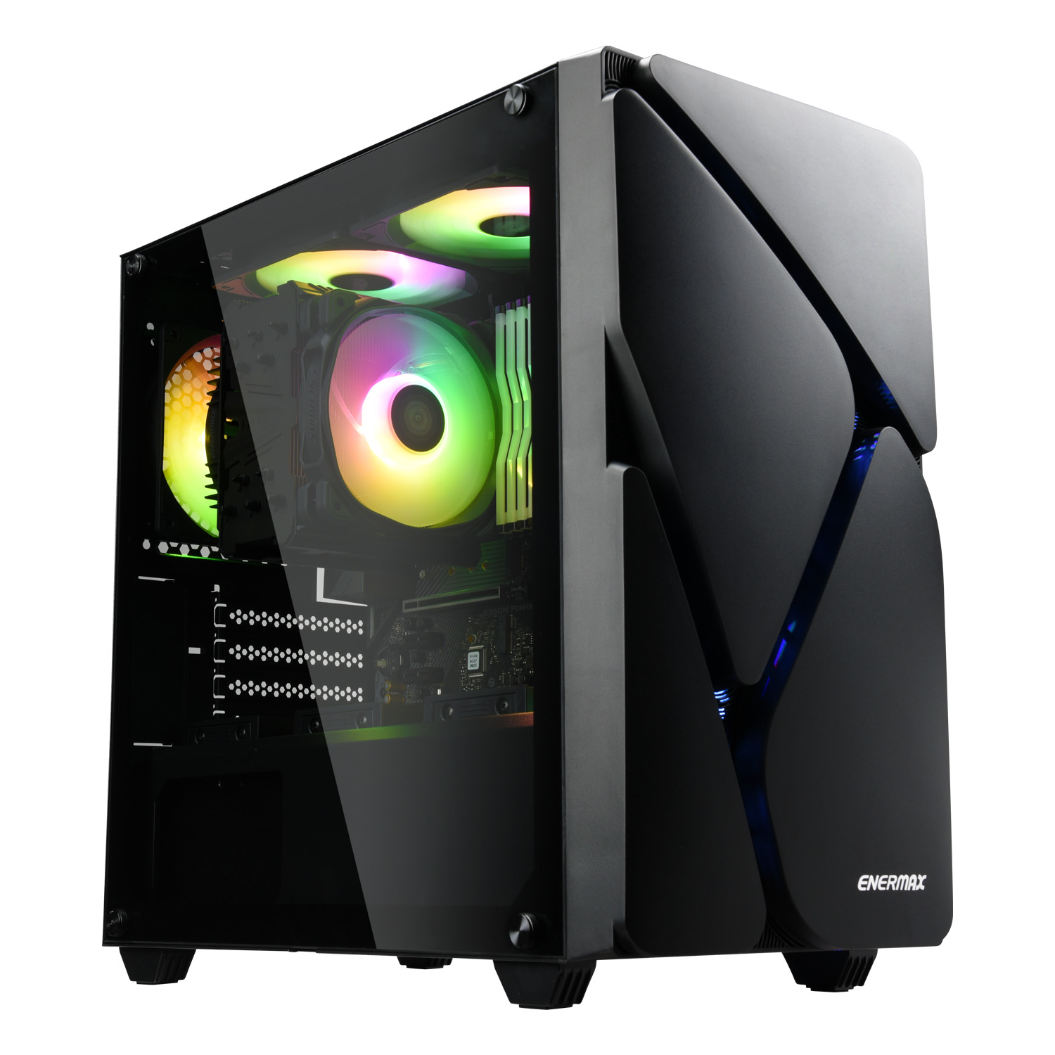 ENERMAX MS20 BLACK ,Tool-free, NO PSU,3X120mm Fan,+ 3G DUST FILTER USB2.0/3.0, Audio