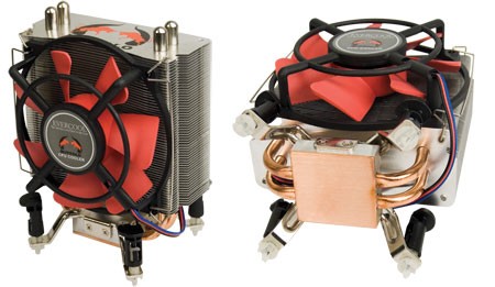 מאוורר למעבד EVERCOOL BUFFALO 2X COPPER HEATPIPE, 10cm FAN LGA775