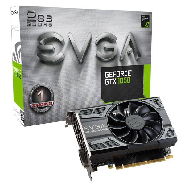 EVGA nVIDIA Geforce GTX 1050 SC GAMING, 02G-P4-6150-KR 2GDDR5 + TV OUT- HDMI/ Dual DVI, PCI-E