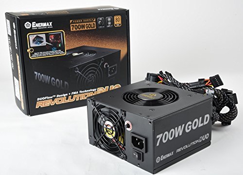 ספק כחEnermax REVOLUTION DUO 700W High-Quality and dual 12V rails, Ultra silent 12cm fan with RPM