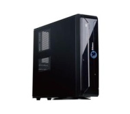 ‏Laguna Micro ATX Black HTPC Case With 300W PSU‎, Tools Free Kits, Front panel Filter , Audio out, Mic. in ,Black