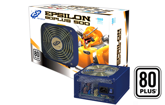 ספק כח FSP500-EPS8500 EPS 12V A.PFC, SATA, PCI-E 120mm FAN EPSILON