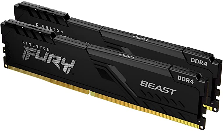 Kingston 32GB 3600MHz DDR4 CL18 DIMM (Kit of 2) 1Rx8 FURY® Beast Black