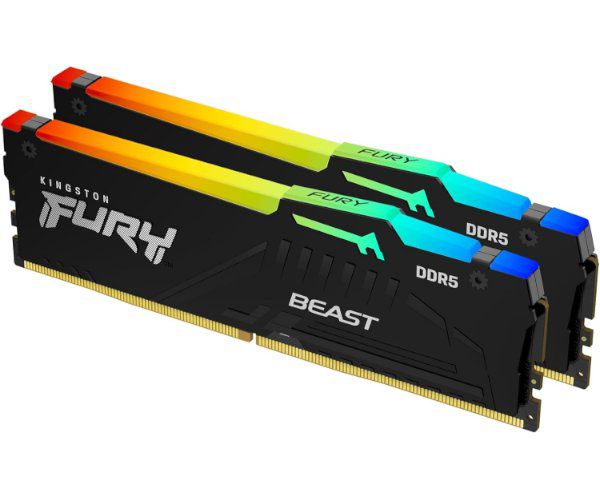 Kingston FURY® Beast RGB 32GB 2x16GB 5600Mhz DDR5 CL36 Black