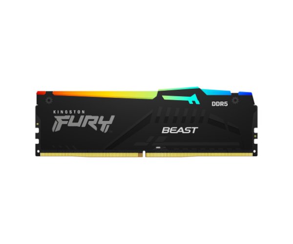 Kingston 16GB 6000MHz DDR5 CL36 DIMM 1Rx8 FURY® Beast RGB Black