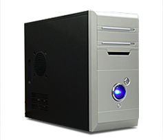 Foxconn TLM454 .microATX, 350W, Ventilation tube , 80mm Fan, USB2.0 SILVER