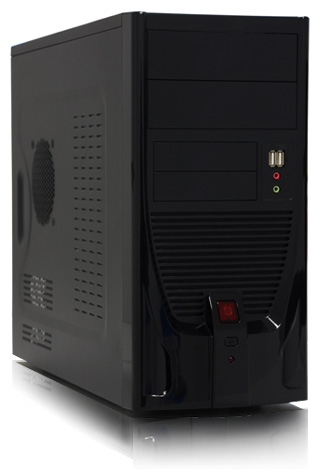 Foxconn TLM841.microATX, 350W, Ventilation tube , 80mm Fan, USB2.0 Black