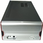 Foxconn DH848,250W, 2X40mm Fan, USB2.0 +Audio+Mic+1394 vent hole SILVER/BLACK