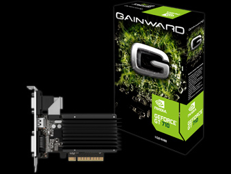 GAINWARD nVIDIA Geforce GT710 Passive 1024MB DDR3+ TV OUT- HDMI / Dual DVI,Vista/WIN7 Ready PCI-E