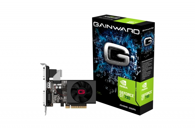 GAINWARD nVIDIA Geforce GT730 2048MB DDR3+ TV OUT- HDMI / Dual DVI,Vista/WIN7 Ready PCI-E