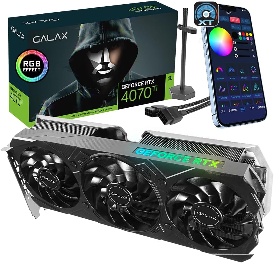 GALAX nVIDIA Geforce 4070TI EX Gamer 1-Click OC V2 12GB GDDR6X Triple Fan 3DP+HDMI