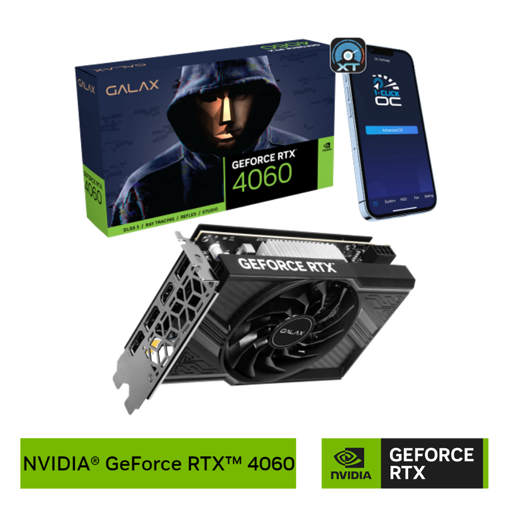 GALAX GeForce RTX 4060 8GB 1-Click OC™ 3DP+HDMI