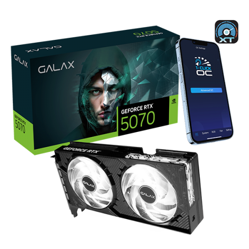 GALAX nVIDIA Geforce RTX 5070 12GB GDDR7 1-Click OC Dual Fan 3DP+HDMI