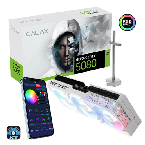 GALAX B37S GeForce RTX 5080 1-Click OC White Triple Fan 16GB GDDR7 3DP+HDMI